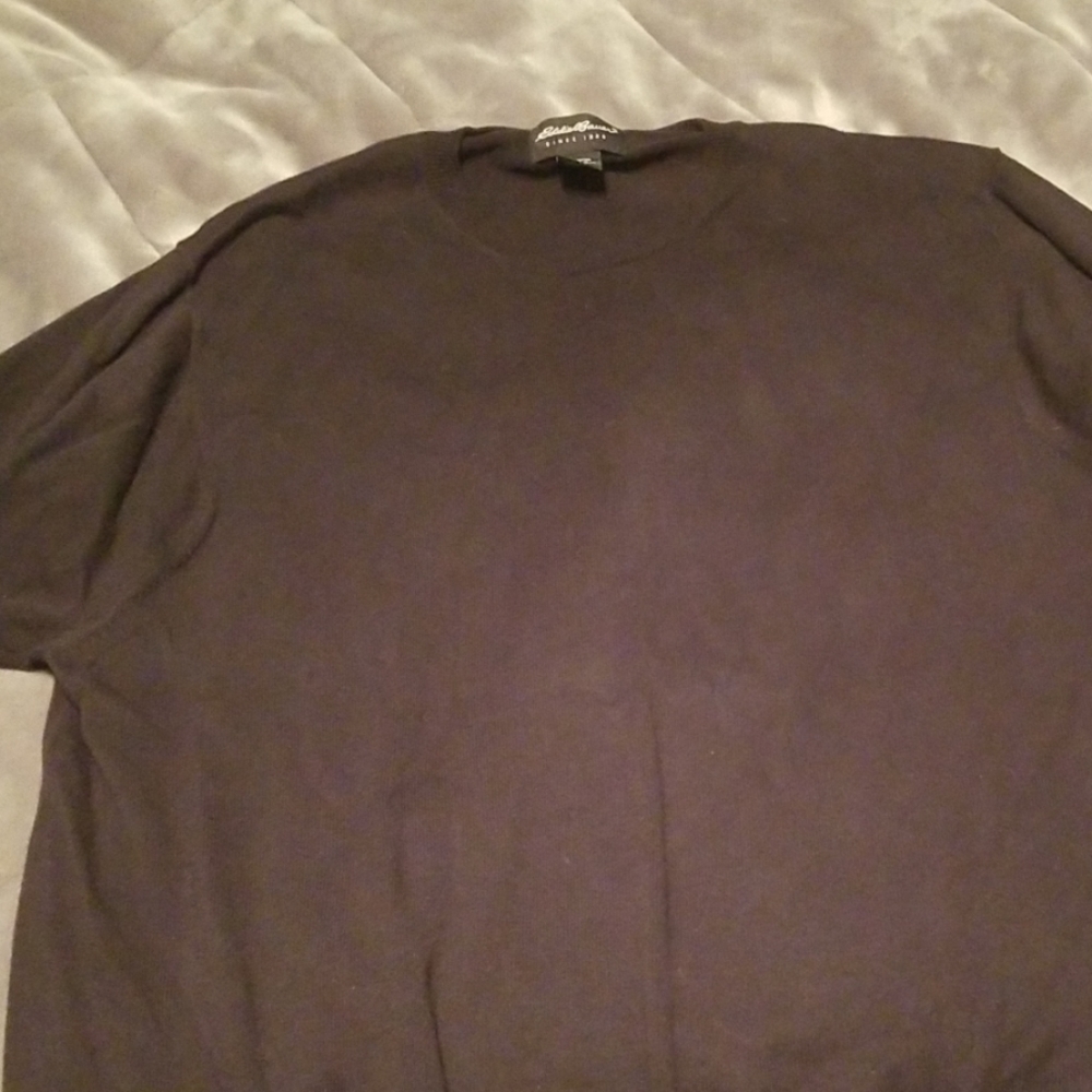 Black cotton Eddie Bauer sweater